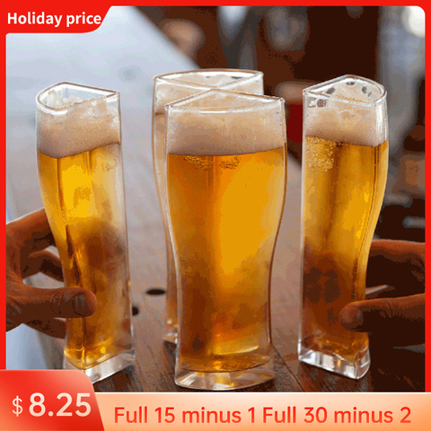 Creative Funny Beer Glasses 4 In 1 Acrylic Plastic Material Beer Mug Super Schooner Acrylic Glass Party Beer Mugs Set Glass Cup ► Photo 1/6