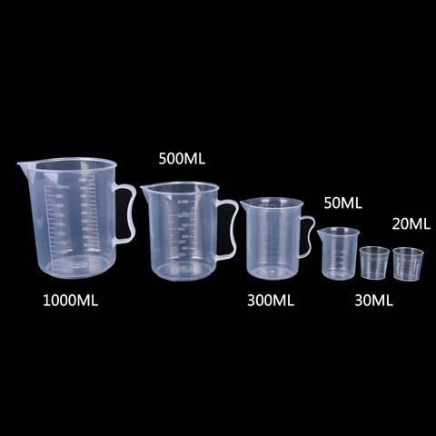 20-1000ml Clear Plastic Graduated Measuring Cup For Baking Beaker Liquid Measure Jug Cup Container ► Photo 1/5