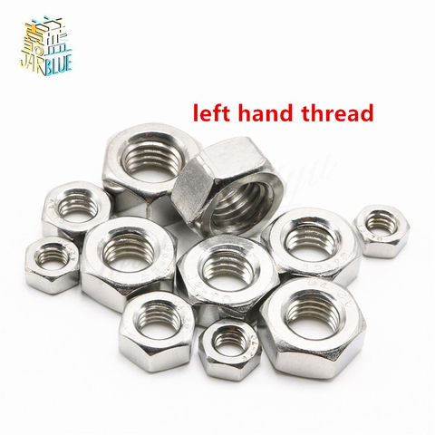 2pcs M4/M5/M6/M8/M10/M12/M14/M16/M18-M20 304 Stainless steel Anti-Nut / Anti-Tooth Nut / Anti-Threaded Nut / Left Nut  DIN934 ► Photo 1/2