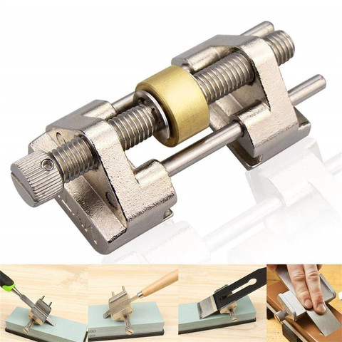 Brass/Stainless Steel Honing Guide Jig for Chisel Plane Blade Graver Iron Edge Sharpening Bevel Angle Sharpener Abrasive Tool ► Photo 1/6