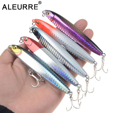 All water Wobbler Pencil Fishing Lure 80/100mm 10/14/18g Sinking Sea Bass Baits Artificial Hard Bait Pesca Fishing Tackle ► Photo 1/6