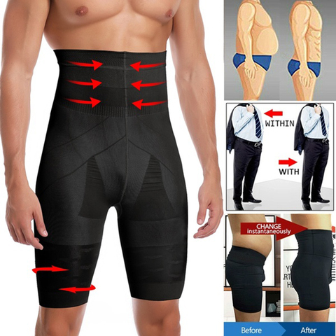 Men Slimming Body Shaper Waist Trainer High Waist Shaper Control Panties Compression Underwear Abdomen Belly Shaper Shorts ► Photo 1/6
