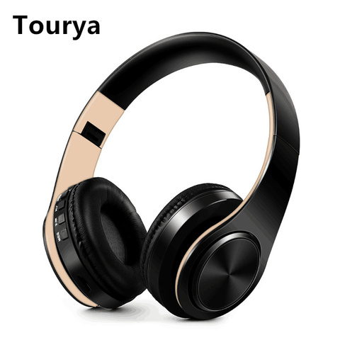 Tourya B7 Wireless Headphones Bluetooth Headset Foldable Headphone Adjustable Earphones With Mic for phone Pc Lattop Mp3 TV ► Photo 1/6