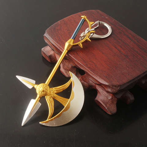 The Seven Deadly Sins Keychain Escanor Rhitta Axe Metal Key Holder Nanatsu no Taizai Car Keyring For Men Cosplay Anime Jewelry ► Photo 1/6