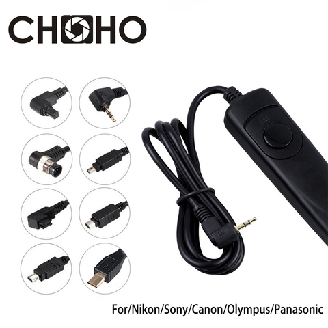 Camera Remote Shutter Release Cable MC-DC2 RS-60E3 MC-30 RS-80N3 RM-UC1 RM-S1AM DMW-RS1 For Canon Sony Nikon Olympus DSLR ► Photo 1/6