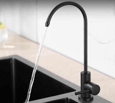 matte black Drinking Water Filter Tap 304 Stainless Steel RO Faucet Purify System Reverse Osmosis robinet cuisine torneira KF09 ► Photo 1/1