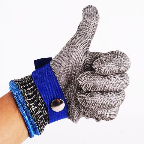 Anti-cut Gloves Safety Cut Proof Stab Resistant Stainless Steel Wire Metal Mesh Butcher Cut-Resistant Gloves ► Photo 1/6