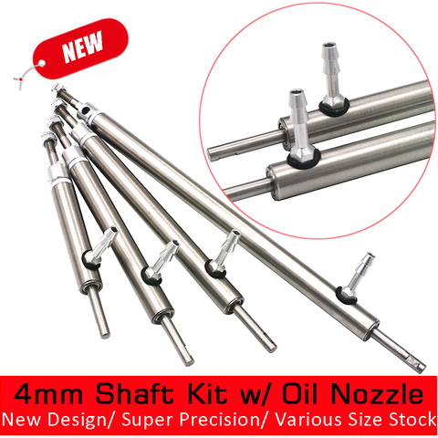 4mm Stainless Steel Marine Boat Prop Shafts and Shaft Sleeve Tuber Set with Oil nozzle For RC Boat ► Photo 1/6