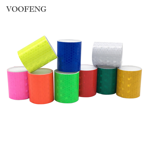 VOOFENG High Visibility Reflective Self-Adhesive Tape Sticker Warning Tape for DIY Car Bicycle Sticker 5cm*1m ► Photo 1/6