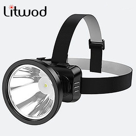 High Quality Dropshipping Led Headlamp Flashlight Built-in Rechargeable 2400mah Headlight Battery Car Wall Charger Camping Light ► Photo 1/6