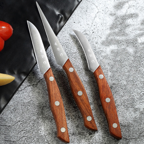Thai fruit carving knife, Golden Dragon chef carving knife, food carving knife, fruit and vegetable carving knife, cooking knife ► Photo 1/6