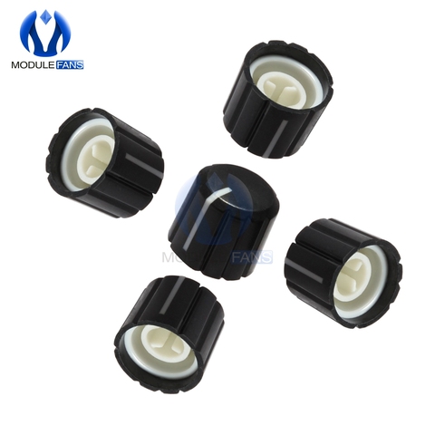 5PCS For KY-040 360 Degrees Rotary Encoder ABS Half Shaft Hole Caps Knob Brick Sensor Switch Potentiometer ► Photo 1/6