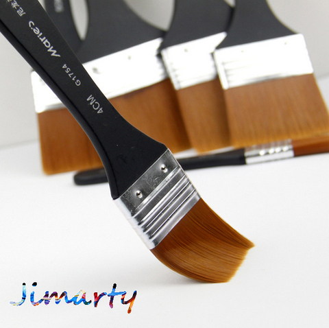 6styles Maries Watercolor oil Art  Paint Brush Nylon Hair painting  art brush Easy To Clean wooden cleaning brush AHB020 ► Photo 1/4