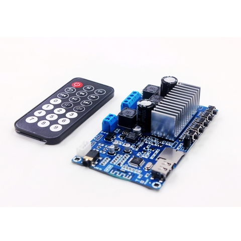 TPA3116 50W*2 Bluetooth 5.0 Audio Receiver Stereo Digital power amplifier board FM Radio USB Decode Remote control ► Photo 1/6