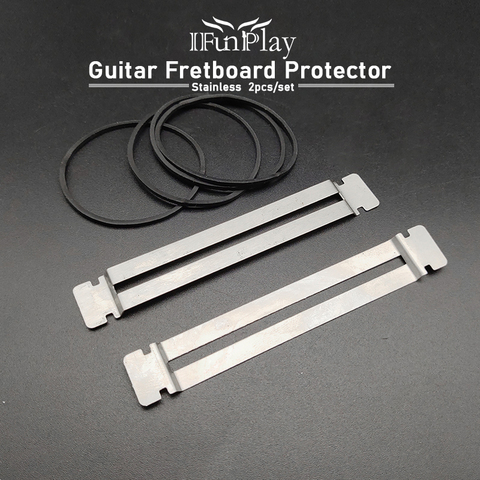 2pcs Guitar Fret Repairing Tool Stainless Steel Fretboard Guard Protector  Fretwire File Sanding Cleaning Polish Luthier Tool ► Photo 1/6