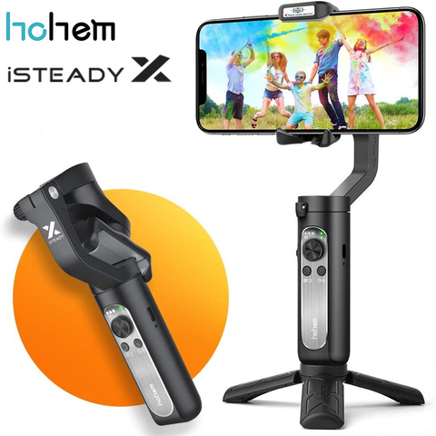 Hohem iSteady X 3-Axis Gimbal Stabilizer for Smartphone,0.5lbs Lightweight Foldable Phone Gimbal for iPhone 11 pro max/Xs/Samsun ► Photo 1/6