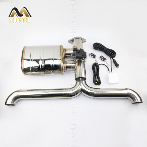 car Accessories Modified exhaust pipe muffler 304 stainless steel electronic remote control valve exhaust pipe suitable for E46 ► Photo 1/6