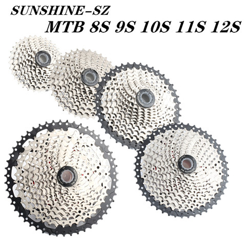 Free shipping bicycle MTB cassette 8S 9S 10s 11S 12s 30s speed 36/42/46/50T freewheel width ratio mountain bike bicycle flywheel ► Photo 1/5