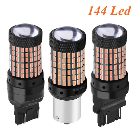 1156 BA15S P21W 1157 BAY15D P21/5W 3157 3156 T20 7443 W21/5W 7440 W21W BAU15S 144 Led Bulb Car Brake Light Auto Reverse Lamp ► Photo 1/6