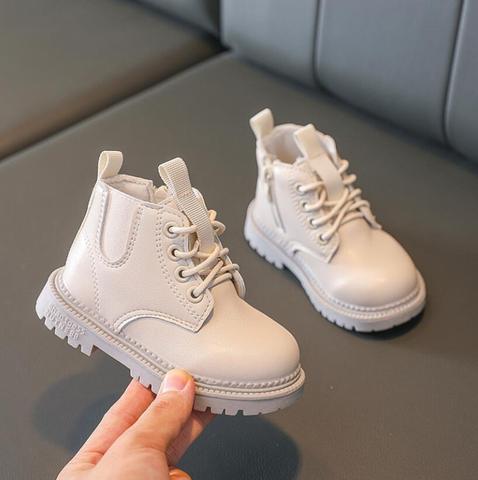 Kids Boots 2022 Autumn Winter Children Fashion Martin Boots Baby Shoes Boys Brand Ankle Boot Girls Warm Brand Shoes Fur Shoes ► Photo 1/6