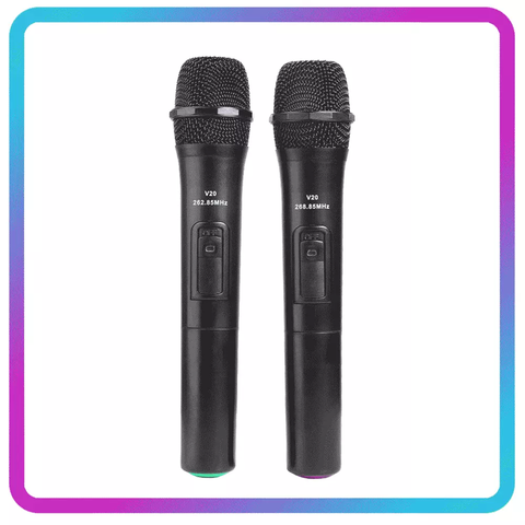 V-10 Wireless Microphone Megaphone Handheld Mic with USB Receiver For Singing Hosting Home Use ► Photo 1/6