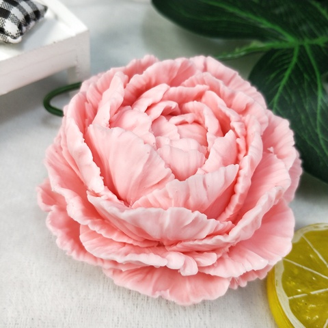 HC0209 PRZY Silicone Mold Peony Flower Molds Peony Flowers Soap Molds Candle Moulds Bouquet Making Clay Resin Rubber ► Photo 1/6