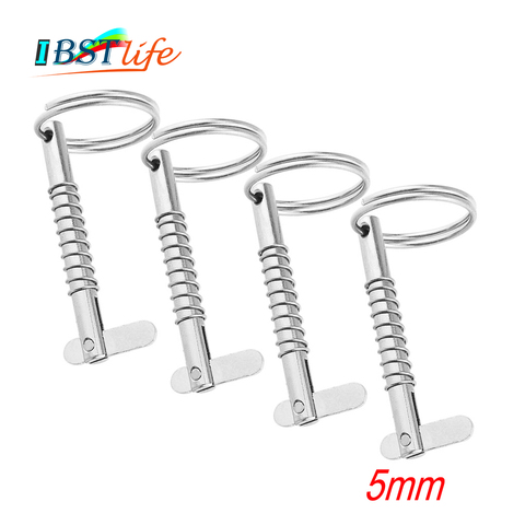 4PCS 5mm BSET MATEL Marine Grade 316 Stainless Steel Quick Release Pin for Boat Bimini Top Deck Hinge Marine hardware Boat ► Photo 1/6