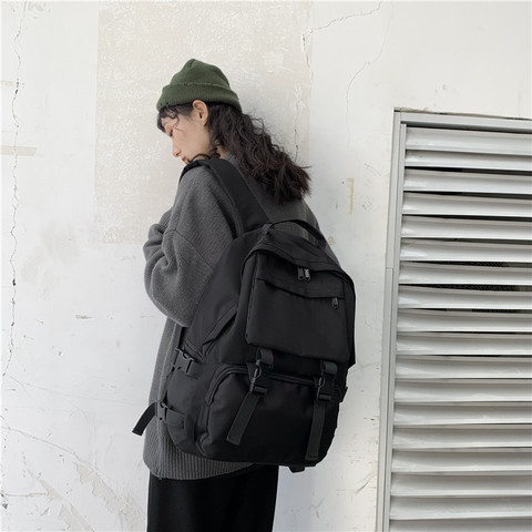 Black Backpack New Trend Female Backpack Fashion Women Backpack Waterproof Large School Bag Teenage Girls Student Shoulder Bags ► Photo 1/6