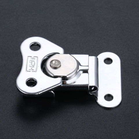 1Pc Stainless Steel Butterfly Toggle Latch Catch Hasps Clamp Wooden Box Toolbox Buckle Rotary Lock For Flight Case 52*38mm ► Photo 1/6