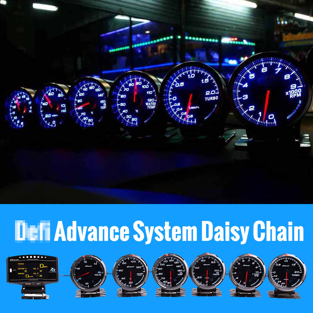 Defi Advance System Daisy Chain Auto Gauge ZD+6 gauges Advance bf Volt  Water Temp Oil Temp Oil Press Tachometer RPM Turbo car - Price history &  Review