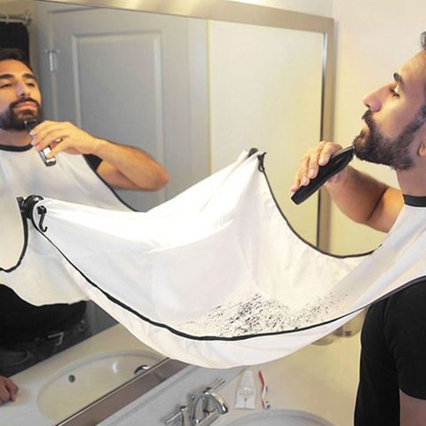 120*78 CM  Beard and Mustache shaving apron Cape Bib for Shave with Suction Cups Attach to Mirror Hairdressing Removal Tools ► Photo 1/5