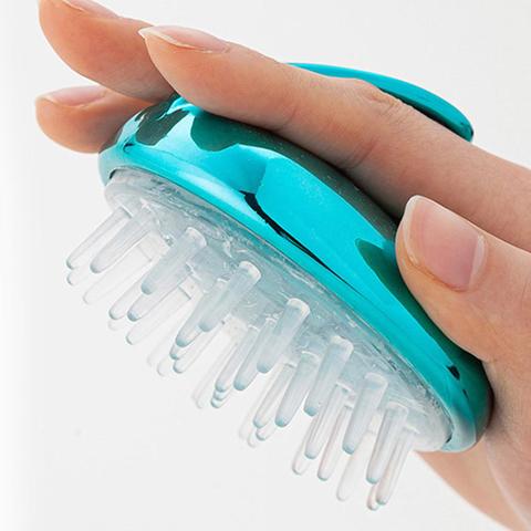 Silicone Shampoo Scalp Shower Washing Hair Growth Massager Brush Comb Unisex M89F ► Photo 1/6
