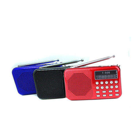 Mini Portable Dual Band Rechargeable Digital LED Display Panel Stereo FM Radio Speaker USB TF Mirco For SD Card MP3 Music Player ► Photo 1/6