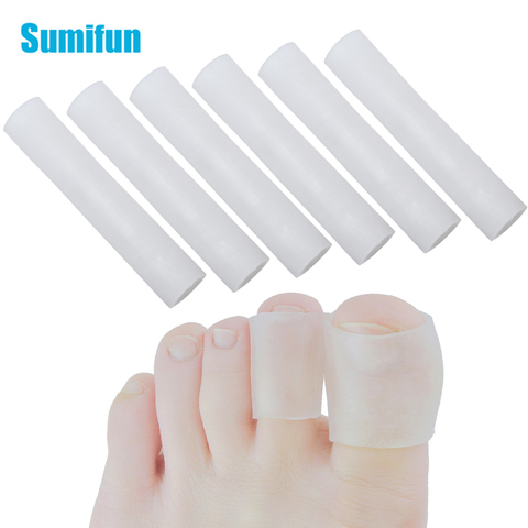 8pcs Gel Tube Finger & Toe Protectors Foot Feet Pain Relief Guard For Feet Care Insoles Little Toe Corn Blisters Callus D1321 ► Photo 1/6