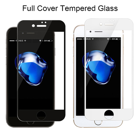 Tempered Glass on the for iPhone 7 Plus Screen Protector for iPhone 6 6s 8 Plus Protective Glass for iPhone Xs 11 Pro Max X XS ► Photo 1/6