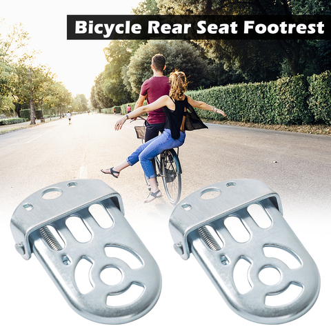 LIXADA 1 Pair mtb Bike Bicycle Folding Foot Rest for Kids Bike Rear Seat Safety Footrest Foot Plates Pedals Bike accessories ► Photo 1/6