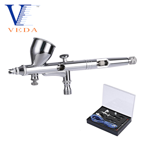 VEDA Airbrush Kits Dual Action Air Brush Kit Spray Gun Air Hose Set for General Car Purpose Art Craft Tattoo Makeup Nail Model ► Photo 1/6