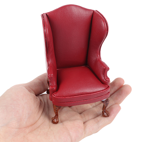 1:12 Dollhouse Delicate Mini Furniture Leather Sofa With Pedal Doll House Furniture Decor ► Photo 1/1