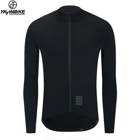 YKYWBIKE WINTER JACKET Thermal Fleece Men Cycling jacket Long Sleeve Cycling Bike Clothing  black ► Photo 1/6