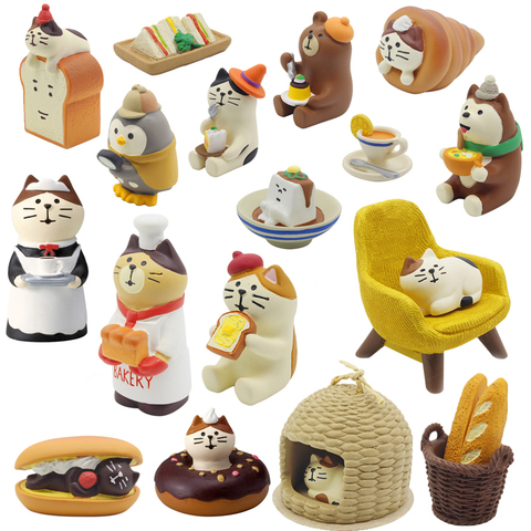 Japan kawaii cartoon mascot animals cat dog winter family party restaurant dinner afternoon tea bakery cake coffee shop figures ► Photo 1/6