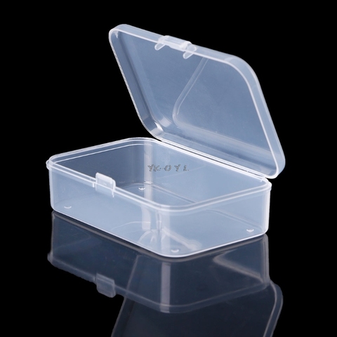 Rectangular Plastic Clear Transparent Storage Box Collection Container Organizer ► Photo 1/5