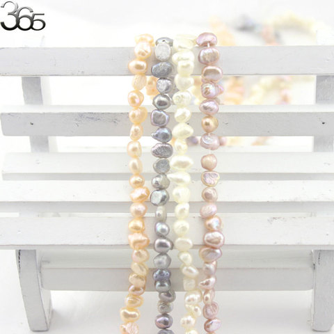 Free Shipping Small 4-5mm Natural White Pink Gray Freshwater BAROQUE Pearl Loose Handwork DIY Spacer  Beads 14