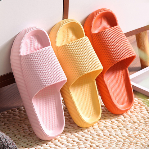 Universal Quick-drying Thickened Non-slip Sandals Thick Sole House Slippers Bathroom Footwear Summer Beach Sandal Slipper ► Photo 1/6