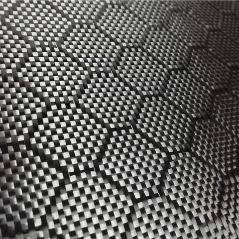 football Carbon Fiber Cloth honey comb hexagon pattern carbon fiber fabric for auto parts ► Photo 1/6