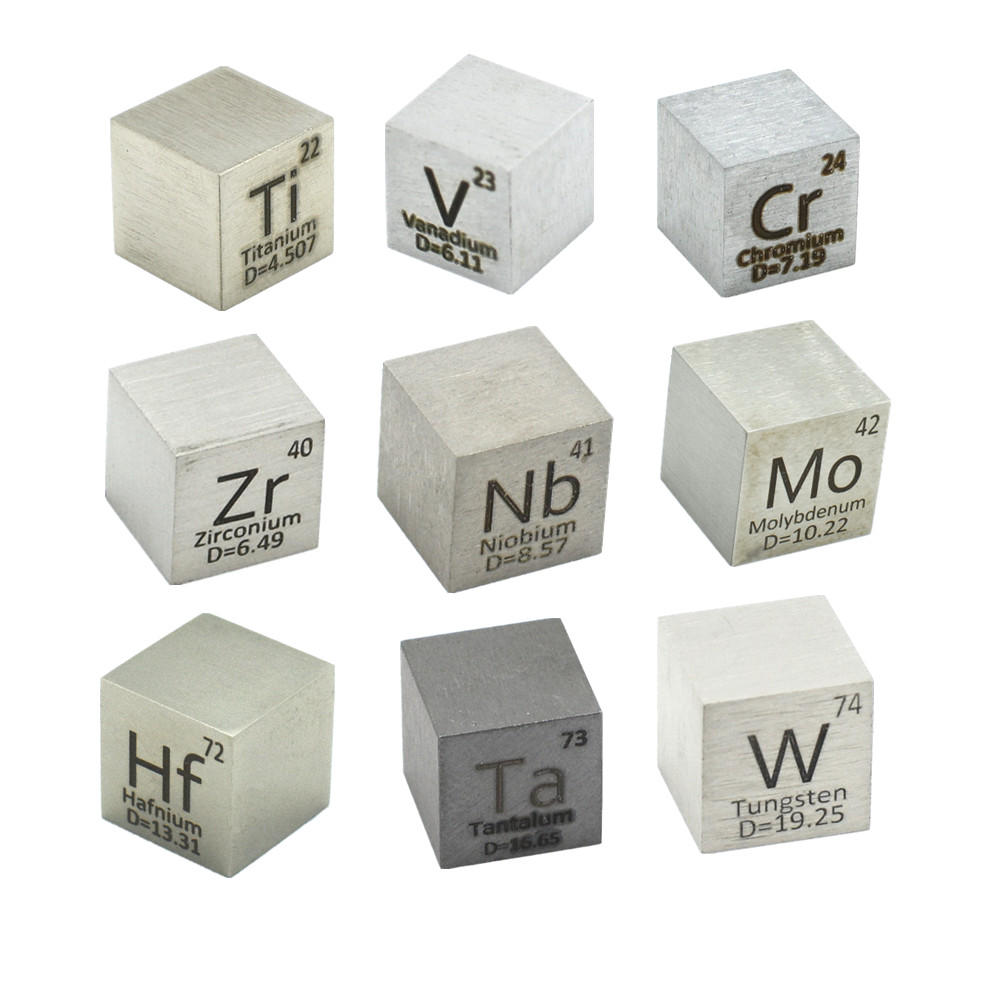 Molybdän density cube Metall Dichte Würfel  10mm Periodensystem Würfel 99,95% 