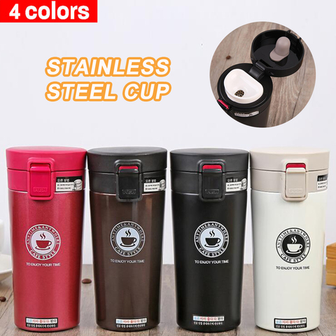 380ml Thermos Coffee Cup Double Layer Stainless Steel Vacuum Insulated Metal Thermos For Outdoor Travel Sports Household Thermos ► Photo 1/6