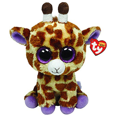 15cm Ty Stuffed Plush Animals Safari the Giraffe Toy Big Beanie Eye Slick Soft Plush Unicorn Dog Fox Bat Owl Doll Girl Toy Gift ► Photo 1/5
