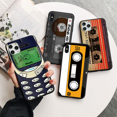 Retro Cassette Cover For Samsung Galaxy A21S A31 A40 A50 A51 A70 A71 A91 A10 A11 A20E S20 FE S9 S10 S21 S30 Plus Ultra TPU Case ► Photo 1/6