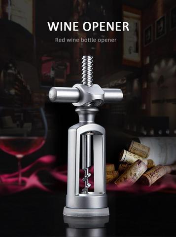 1PC Portable Red Wine Opener Zinc Alloy Wine Corkscrew Corkscrew Leverage Wine Cork Remover Dropshipping High Quality ► Photo 1/6