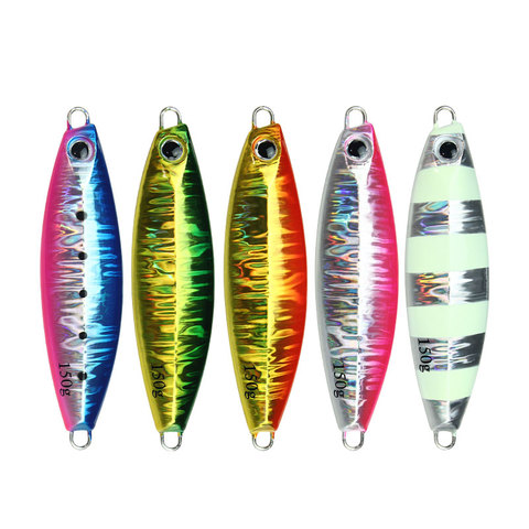 CASTFUN150g 180g 1PC Slow Blatt S Artificial Bait Lure Fishing Lures Saltwater Slow jig Metal jigs Glow Jigging Lure ► Photo 1/6